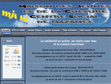 Tablet Screenshot of mjc-mazamet.fr